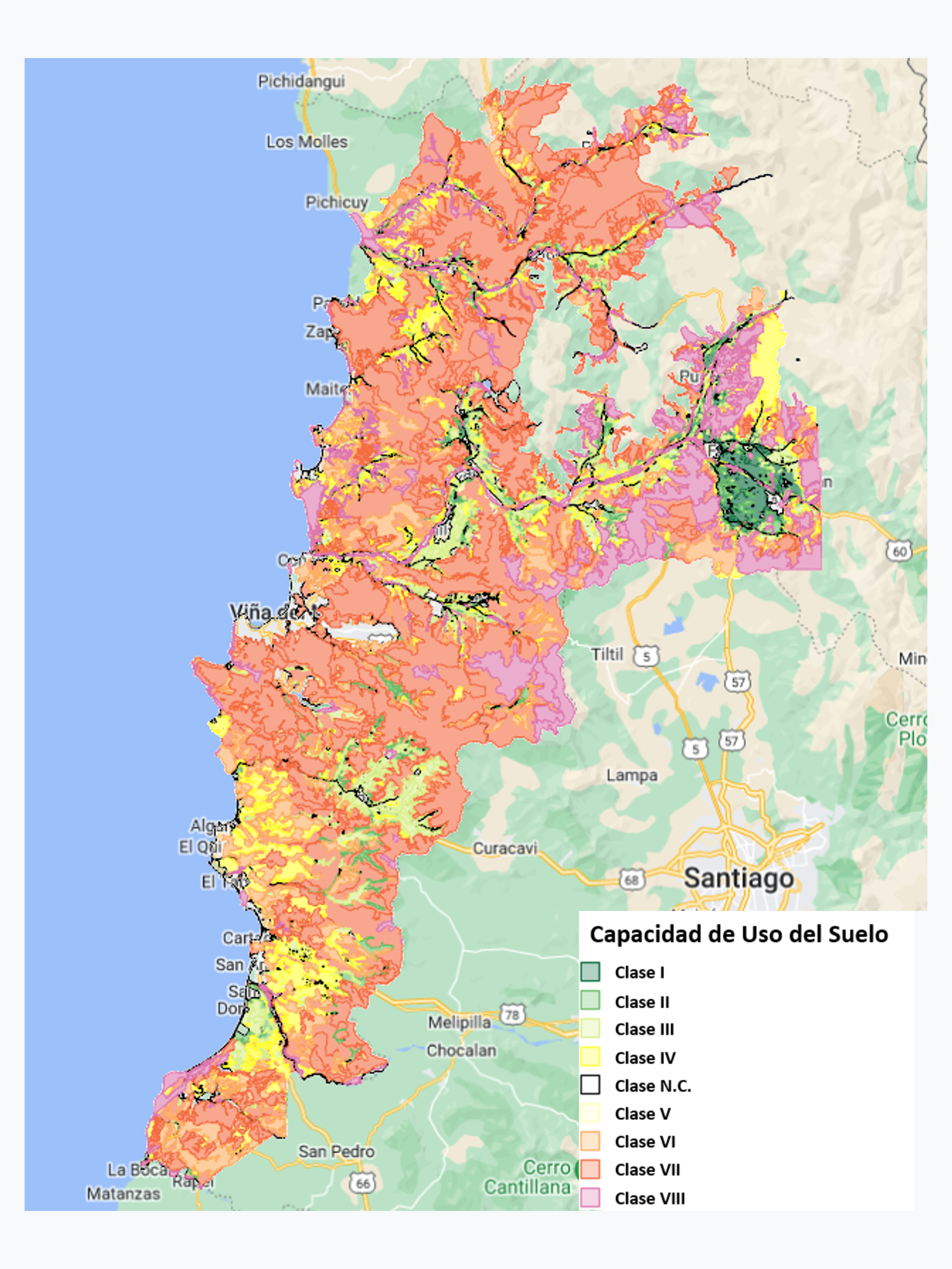 Estudio Agrológico sobre ortoimágenes 1:10.000, Región de Valparaíso, año 2025