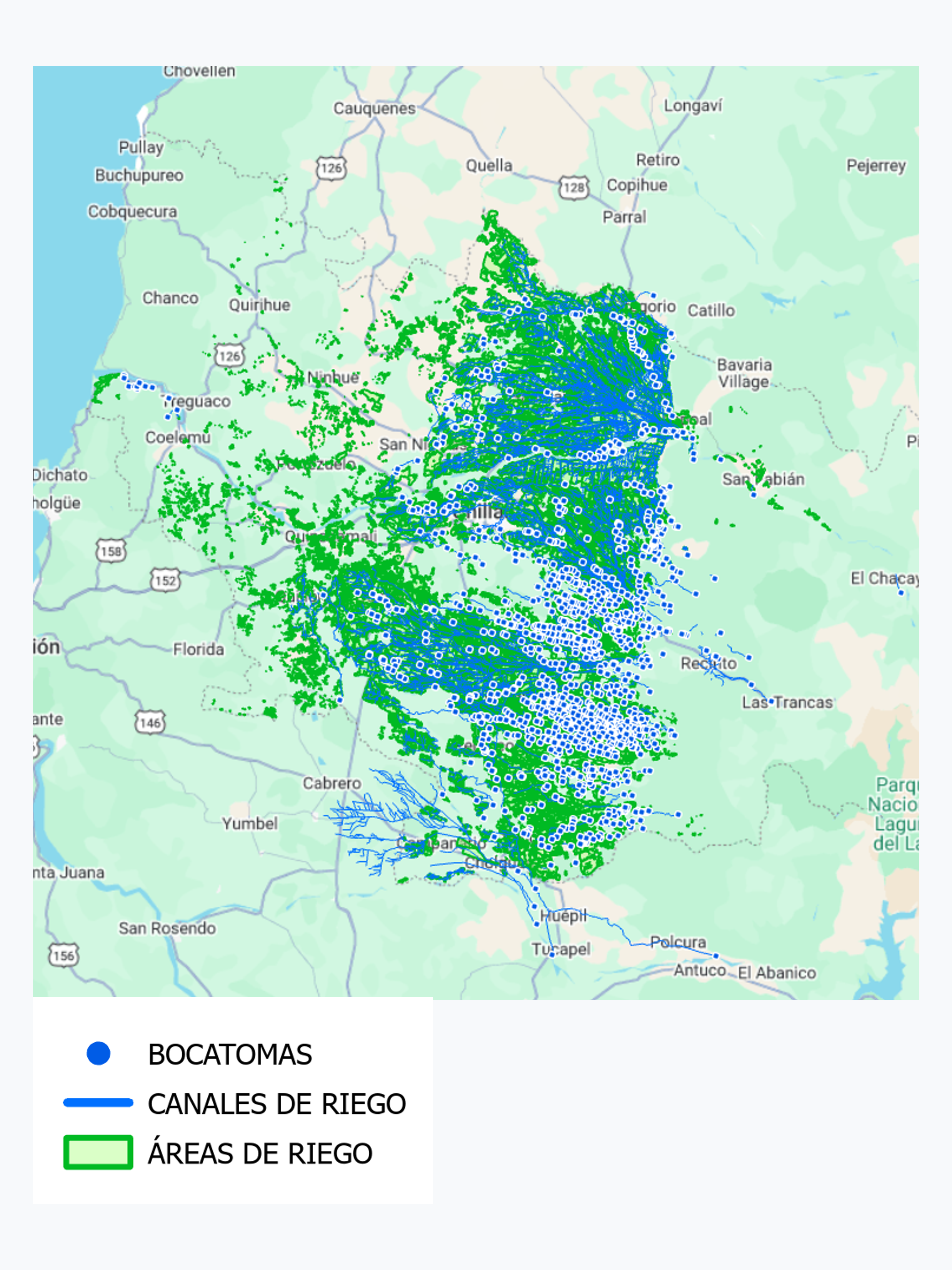 Infraestructura de Riego, Región del Ñuble, año 2026